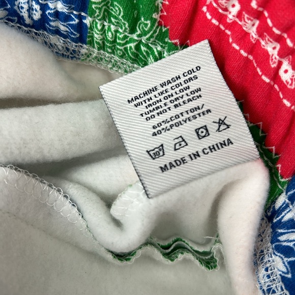 🛍️ Maison Article, Men’s Size Medium Paisley Patchwork Drawstring Shorts - Picture 8 of 8